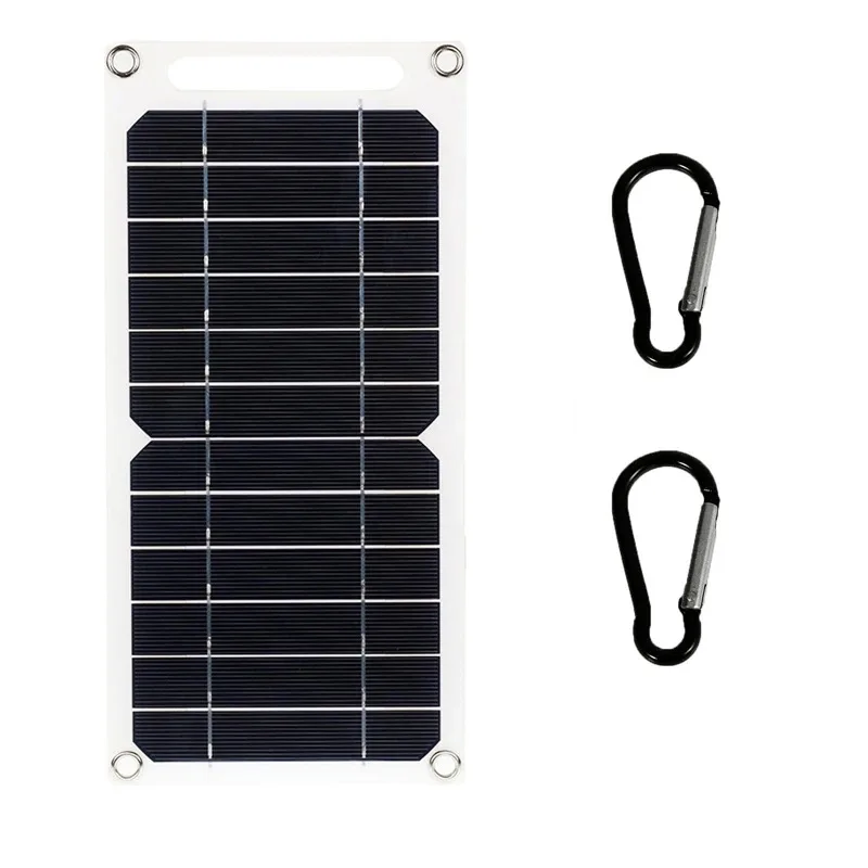 2 STKS Zonnepaneel Nieuwe 6 W USB Geschikt voor Mobiele Telefoon Outdoor Opladen Power Bank Camping Voeding Fotovoltaïsch paneel