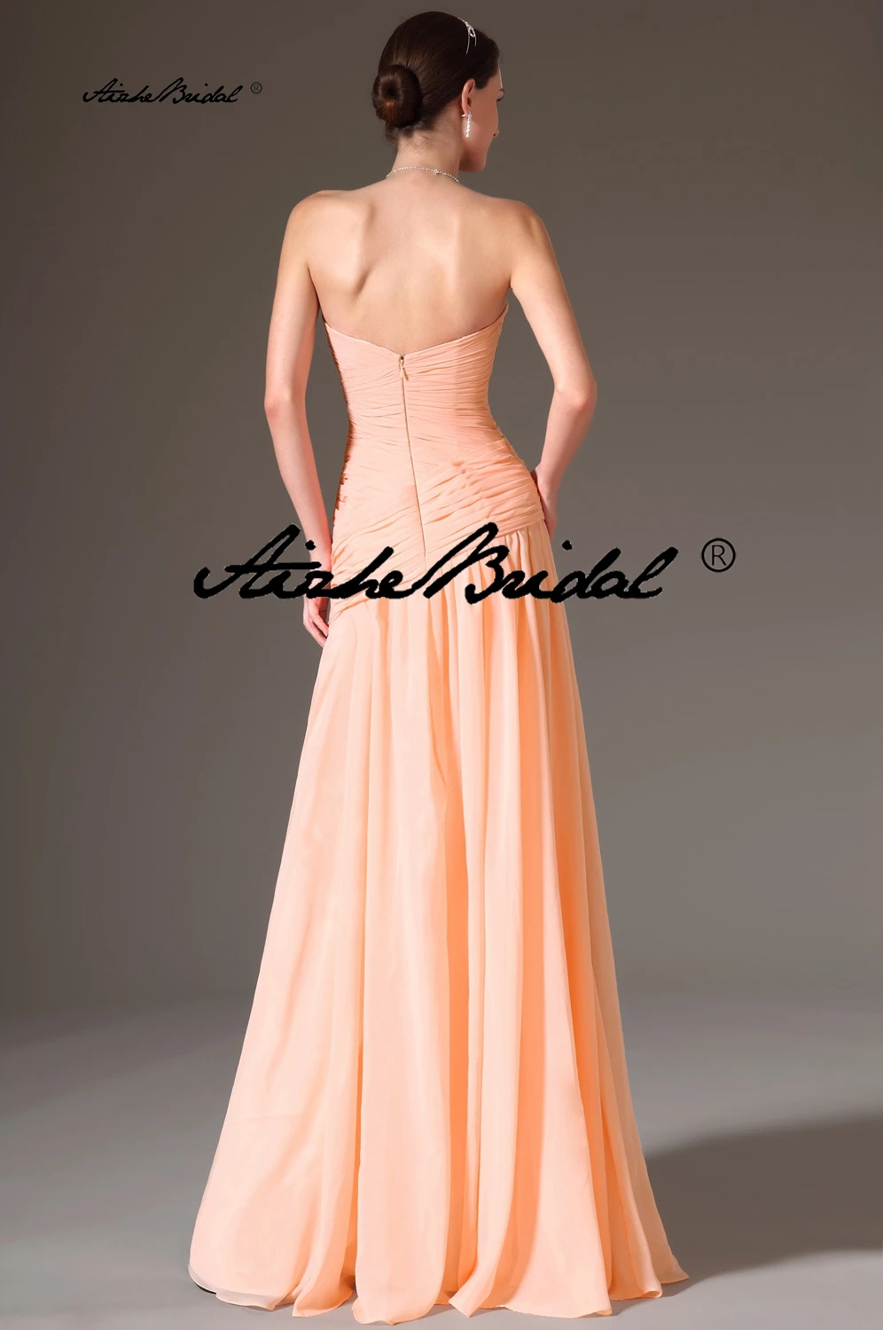 فساتين سهرة طويلة على شكل قلب على شكل حرف A بدون أكمام للحفلات الراقصة، فستان رسمي برتقالي أنيق #1