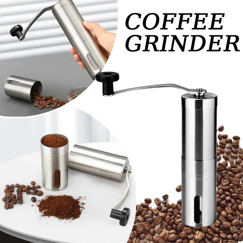 

Manual Coffee Grinder 1pc Hand-held Mini Adjustable Stainless Steel Ceramics Core Coffee Grinding Coffee Accessories VIE LENTE