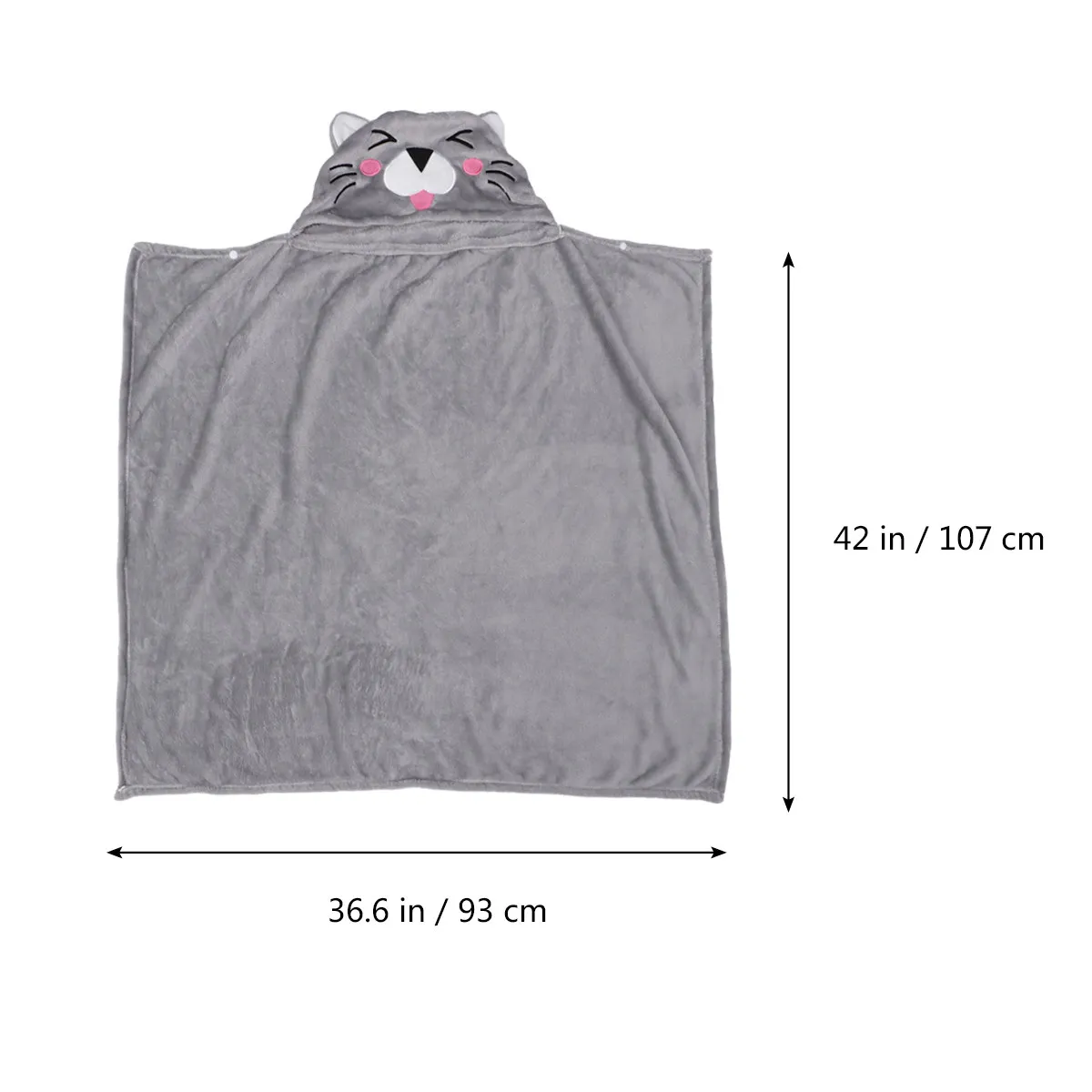 1Pcs Lion Themed Cloak Blanket Cartoon Animal Style Hooded Wearable Blanket Comfortable Chic Design Machine Washable for Family