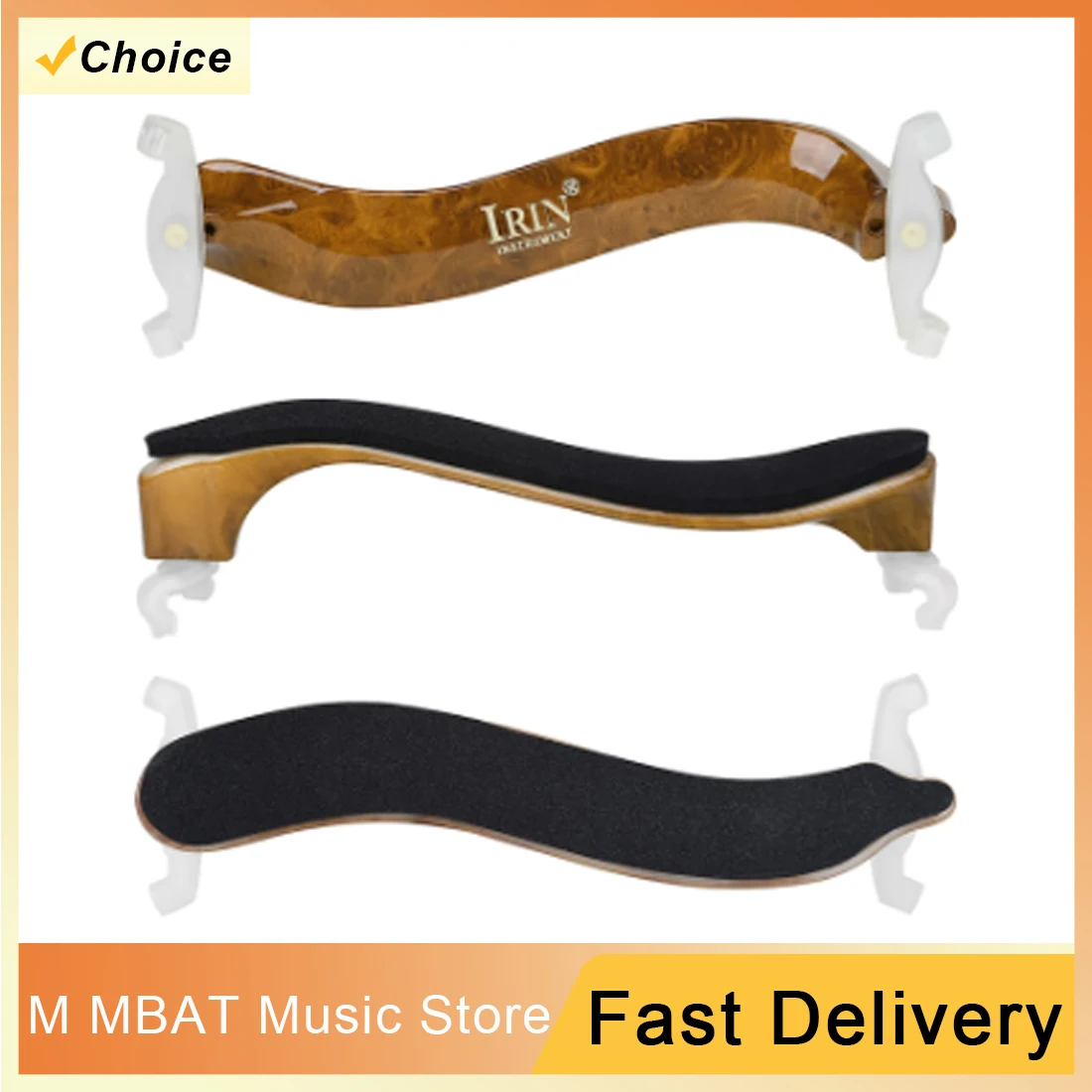 M MBAT Violine Schulterstütze Universal Einstellbare ABS Geige Schulterstütze Pad Violine Instrument Teile Zubehör Für 3/4 4/4