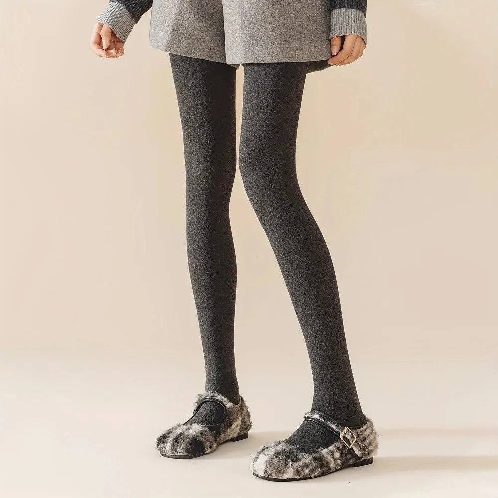 Baumwolle, elastisch, hohe Taille, warme Druckstrumpfhose, hochdichter Strick, atmungsaktive Strümpfe, maschinenwaschbar, dehnbare Leggings, Frühling