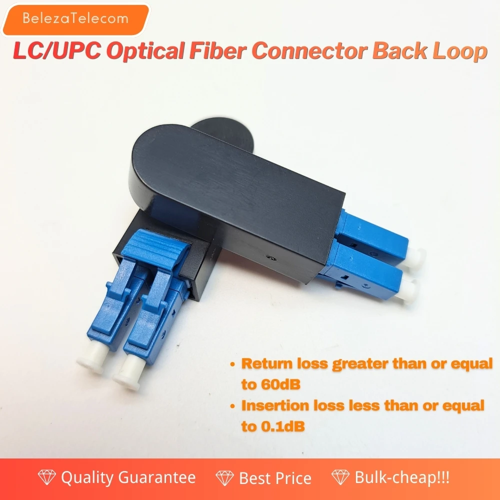 1Pcs UPC Connecter LC Back Loop Module Single Mode Optical Fiber Loopers