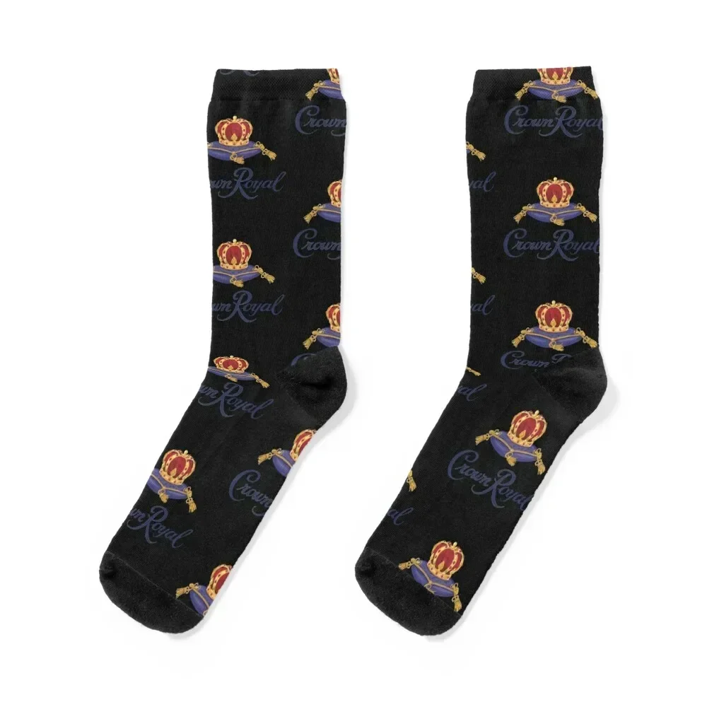 CROWN ROYAL CANADIAN WHISKY Socks valentine gift ideas football crazy fashionable Boy Child Socks Women's