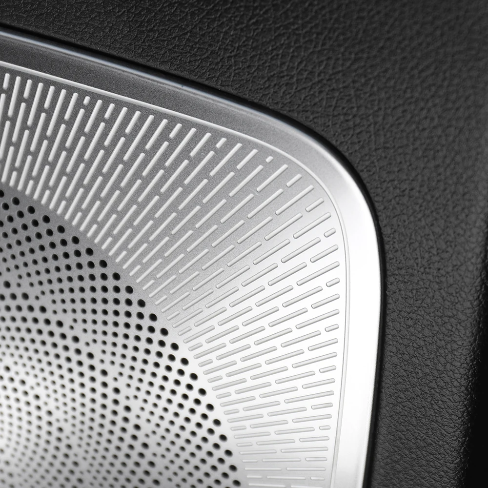 Interior Accessories Silver Stainless Steel Car Door Speaker Decoration Covers Trim For Kia Sportage 2015-2021 Car Supplies