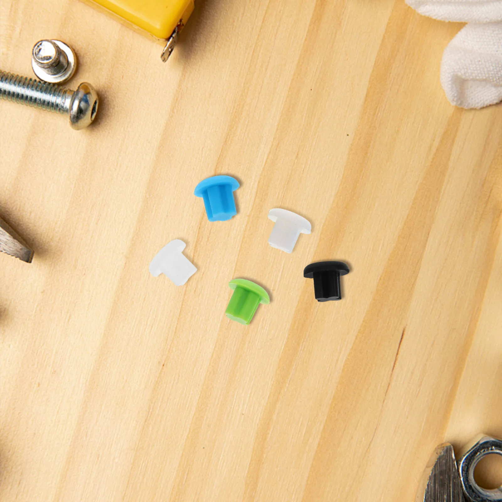 

50pcs Audio Port Dust Plugs Silicone Earphone Jack Protectors for Headphones Speaker Microphone Block Debris Reliable