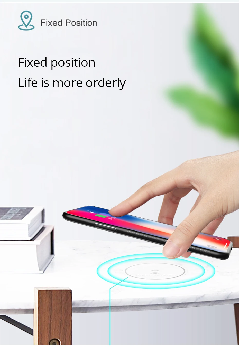 Waterproof hidden wireless charging smart furniture 20mm remote QI fast wireless charging accessories