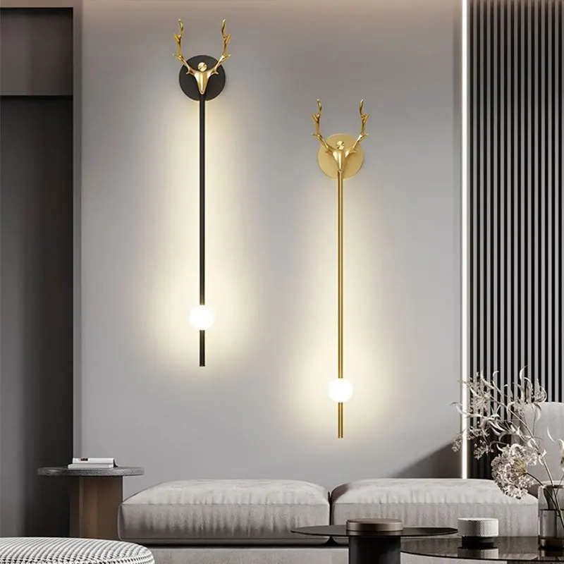 Modern Minimalist Living Room LED Wall Lamps Lights For Bedroom Bedside Hotel Aisle Corridor Luxury Decoration Indoor Lighting