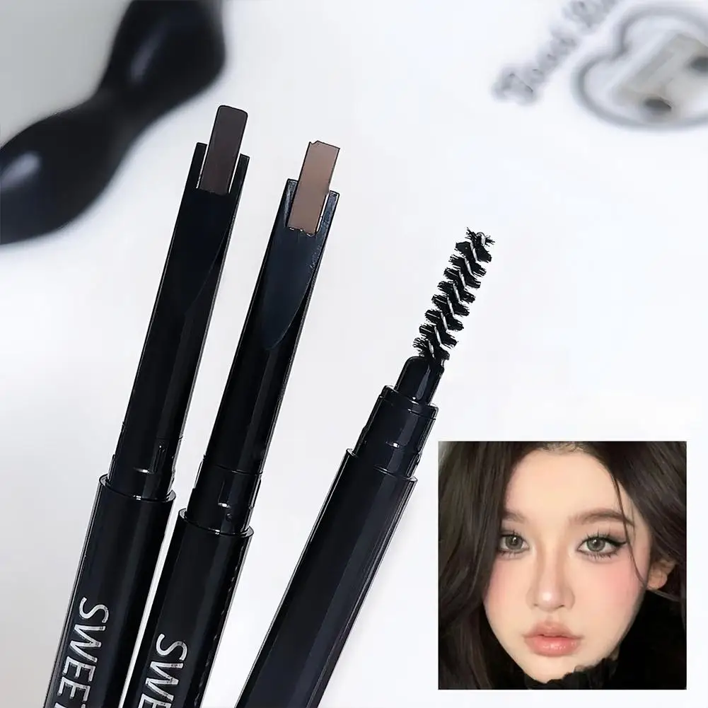 Double-ended Wenkbrauwpotlood Waterdicht Wenkbrauw Cosmetica Brow Eye Tattoo Make-Up Lange Pen Potlood Wenkbrauw Blijvende B2R0
