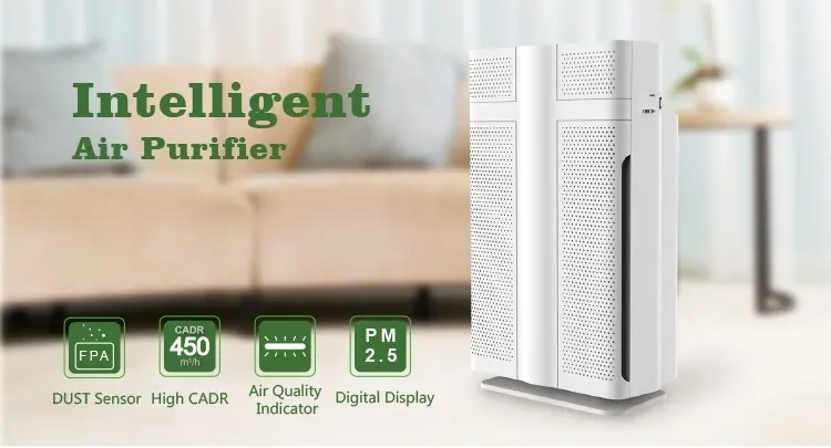 Fashionable Design Air Purifier with Intelligent App Control Home Air Purifier Manufacturers