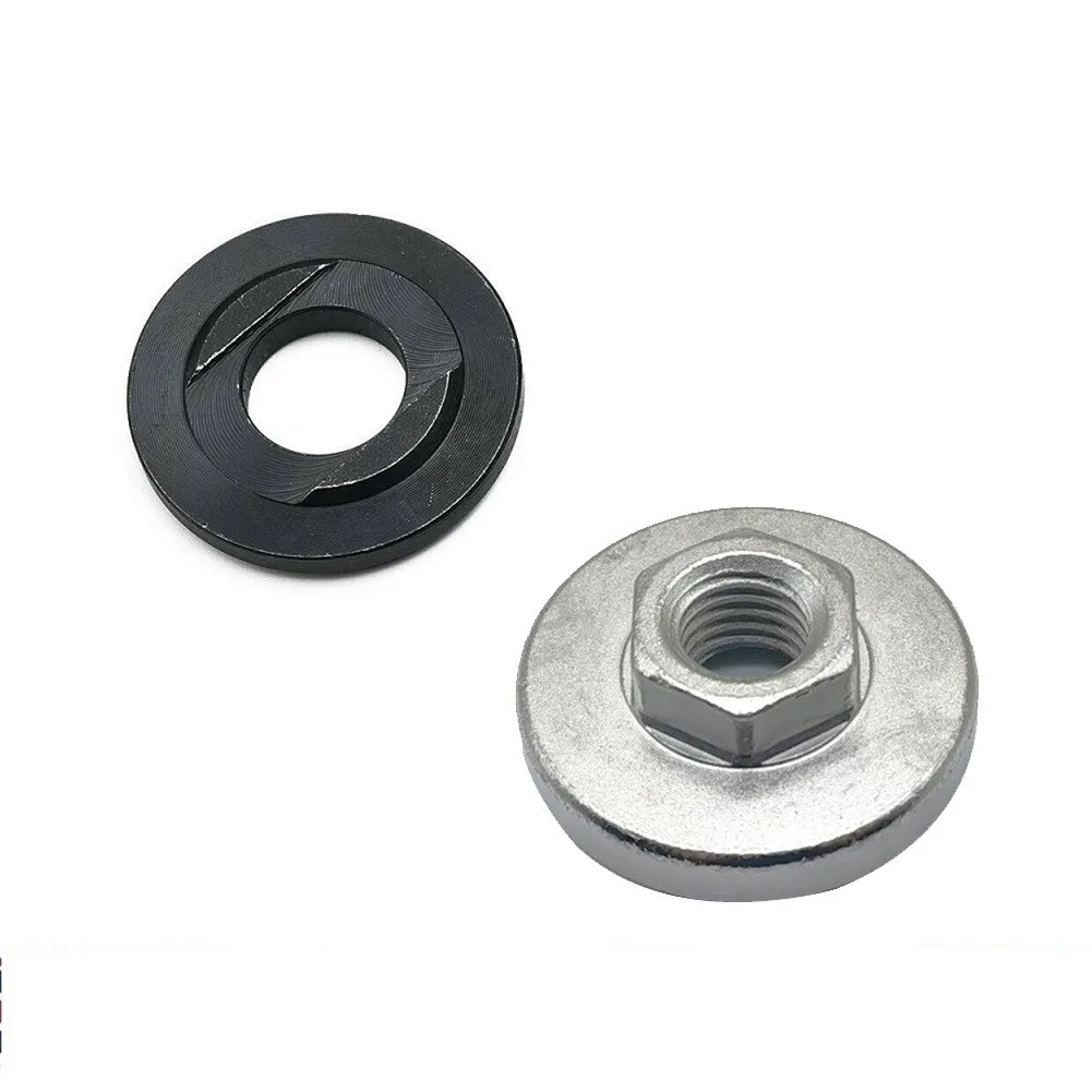 Thread Metal Flange Nut Quick Change Hexagon Griders Steel Lock Nuts For 125/150/180/230 Type Angle Grinder Power Tool Parts