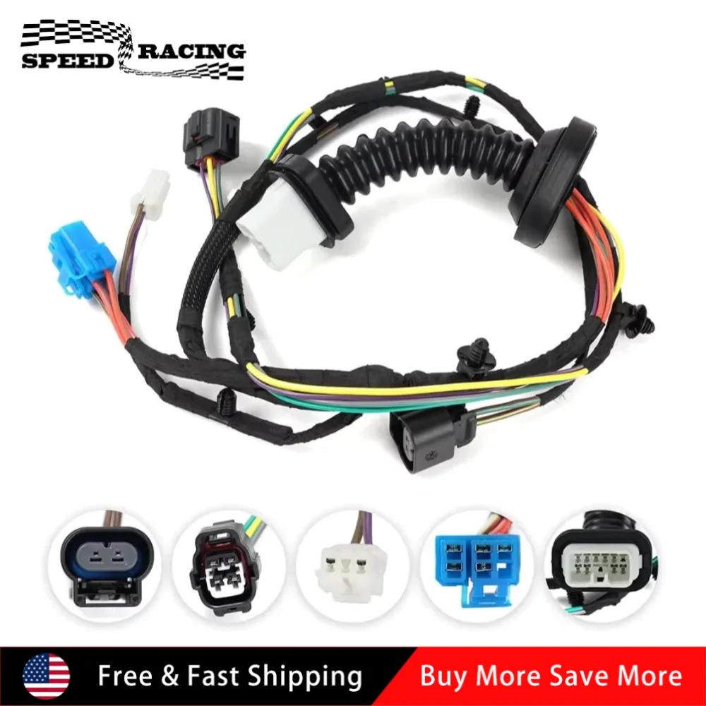 

645-506 56051694AA 56051931AA 56051931AB Жгут проводов задней пластиковой двери для Dodge Ram 1500 2500 3500 4500 5500 2004-2010 годов, черный