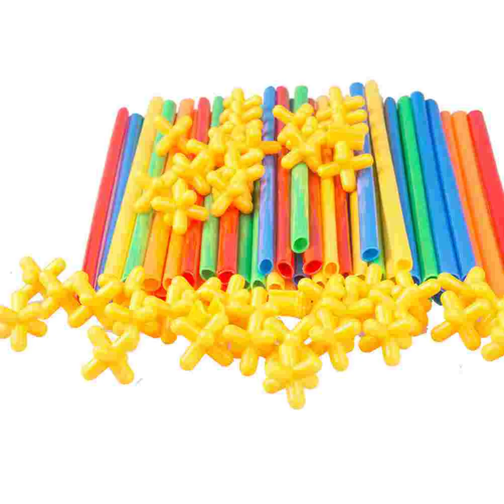 Tubes Sensory Toy Children’s Toys Kids Building Straw Drinking Blocks Childrens