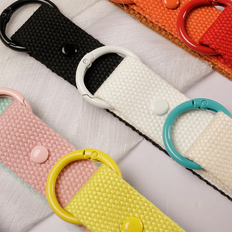 Canvas Strap Keychain Lanyard For Mobile Phone Wallet Car Keys Holder Keyring Key Chain Wrist Strap Baggage Tag Pendant