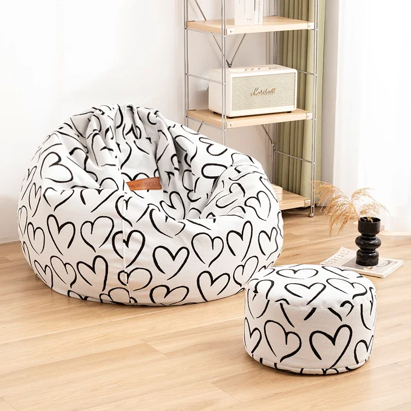 Sleep Cushion Beanbag Sofa Fabric Relax Partical Filling Beanbag Sofa Relaxing White Muebles Para Salas Modernos Furniture