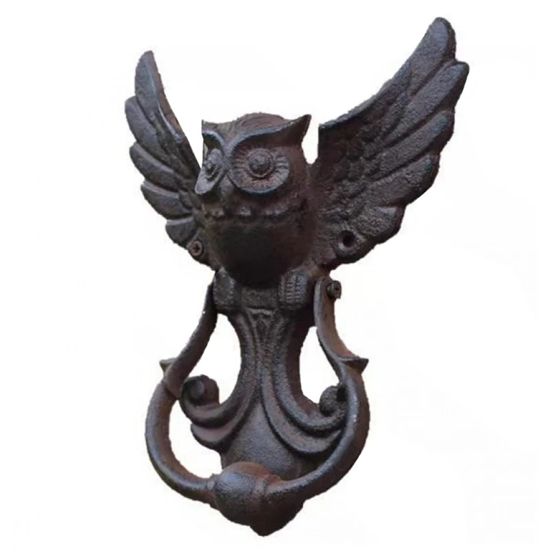 Mystical Owl Cast Door Knocker,Antique Door Handle Courtyard Door Handle