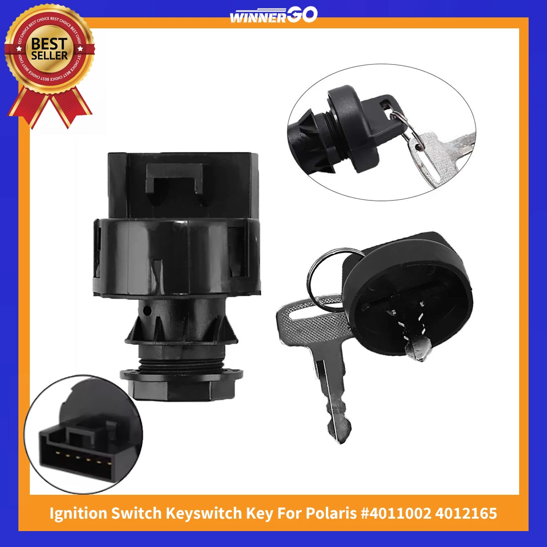6pin UTV Ignition Switch Key Switch For Polaris RZR Ranger XP 570 800 900 1000 Replaces Part 4011002 4012165 UTV ATV Accessories