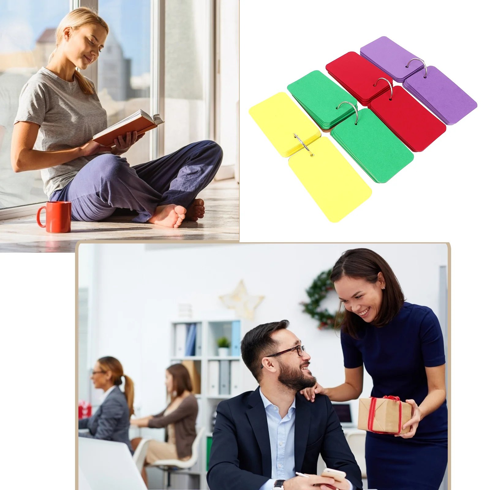 

4Pcs Cute Keychain Memo Pads Writeable Mini Notepad for Task Reminder Office School College Study Supplies Memo Pads