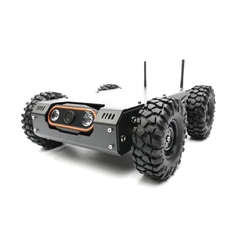 Pipeline Inspection Vehicle Chassis Outdoor Inspection Wireless Video Car 100m 500m RC Tank Robot with Camera Video Robotic Car