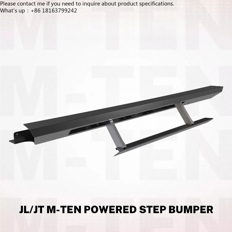 M-TEN Electric Running Boards Powered Off-Road Step Bumper Accessories for Jeep Wrangler JL 4 Door Steel Side Slider 1 Set