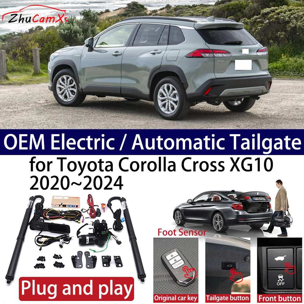 

ZhuCamX for Toyota Corolla Cross XG10 2020~2024 Car Power Electric Automatic One-Click Smart Liftgate Tail Gate Support Opener