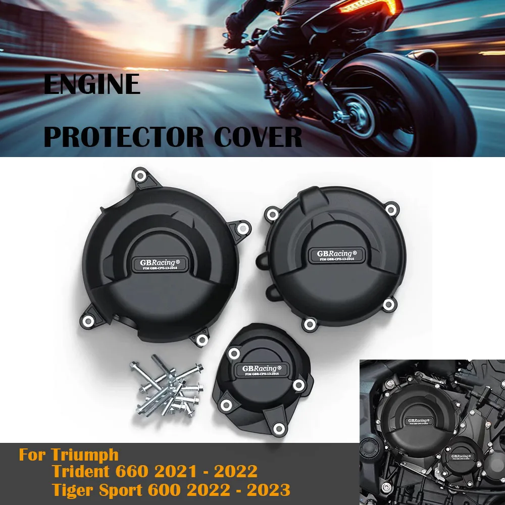

For Triumph Trident 660 2021 - 2022 Tiger Sport 600 2022 - 2023 Daytona 660 2024+ Motorcycle Engine Protective Cover