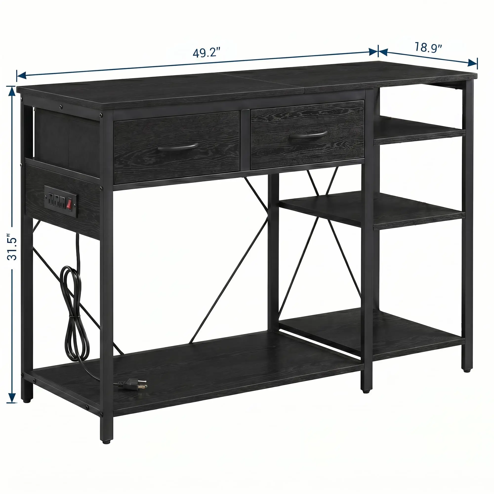 55-75 Gallon Fish Tank Stand (Black)