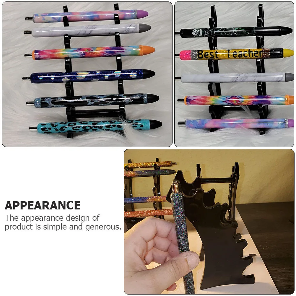

2Pcs Arc-Shaped Acrylic Eyeliner Holder Pen Rack Lipstick Lip Gloss Display Stand Eyeliner Display Rack Lip Gloss Holder