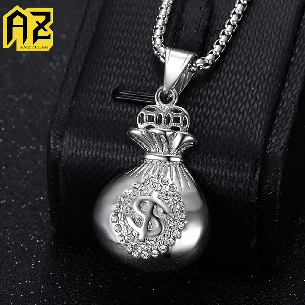 

Anztilam Goat Head No Fade 316L Stainless Steel Iced Out Pendant with Long Link NK Chain Necklaces for Women Men Hip Hop Jewelry