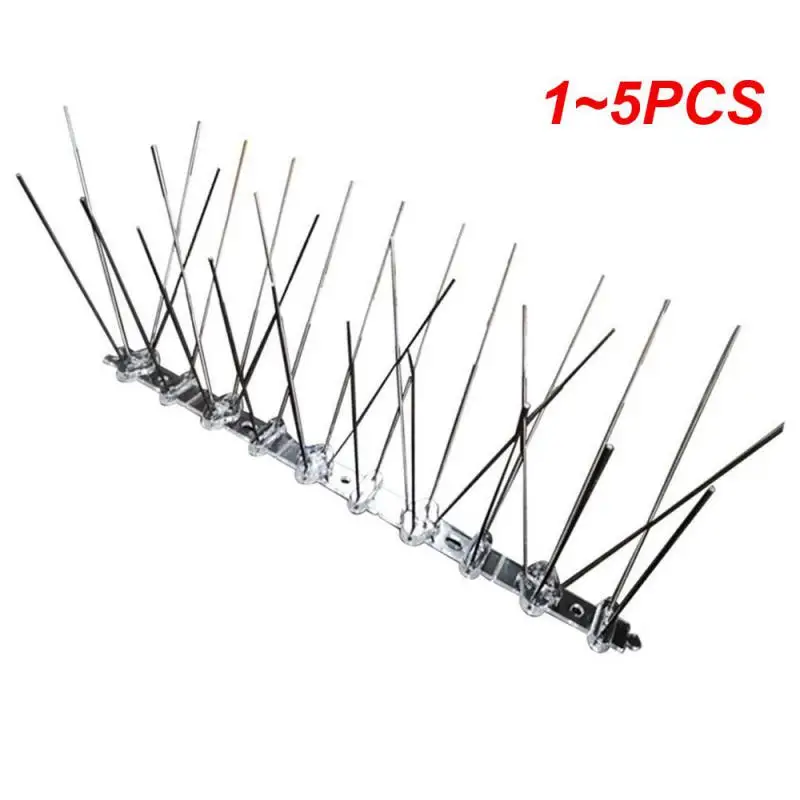 1~5PCS Stainless Steel Bird Repellent Spikes Anti Pigeon Nail Bird Deterrent Tool Pest Control Pigeons Owl Small Birds Fence