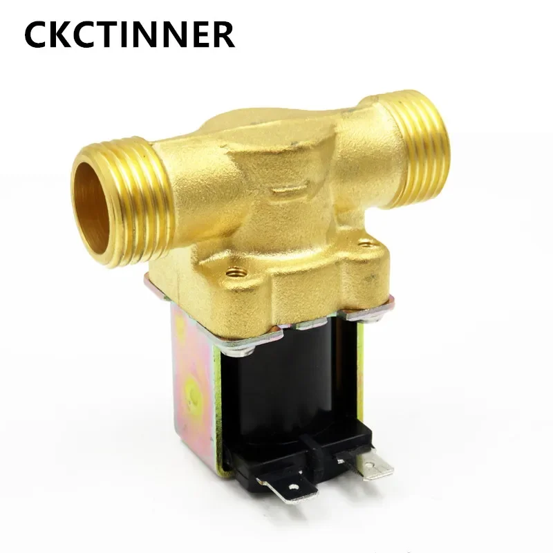 3/4 ”1/2” DC 24V AC 220V DC12V normally closed solenoid electric solenoid valve brass for water control