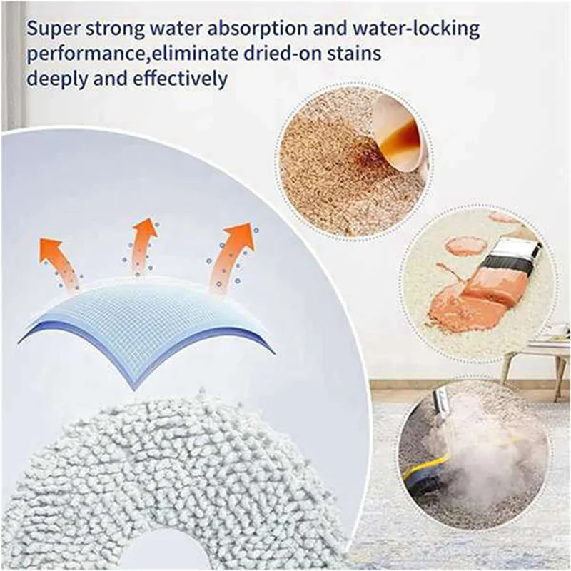 A66T-10 個コンガ 11090 スピン革命モップ布ぼろロボット掃除機交換アクセサリー