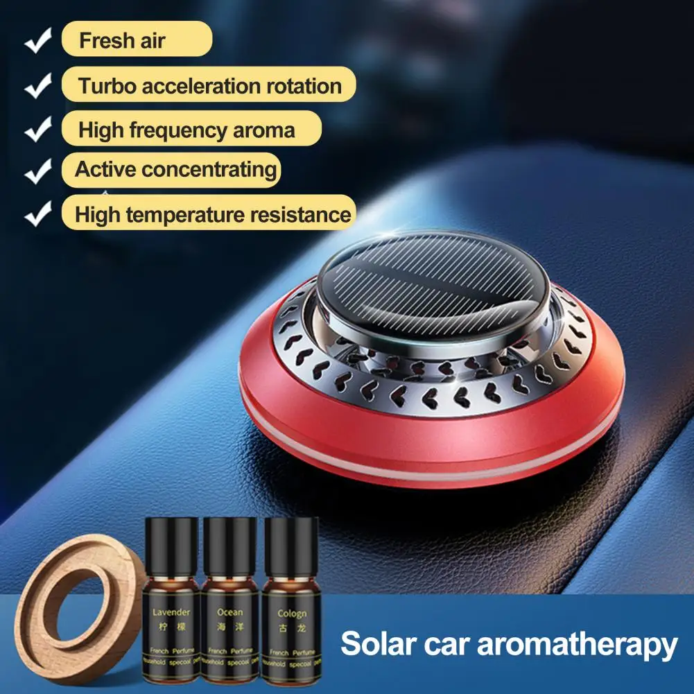 Sunlight Resistant Car Fragrance Diffuser High Temperature Resistant Car Diffuser Solar-powered Car Aromatherapy Beech Incense