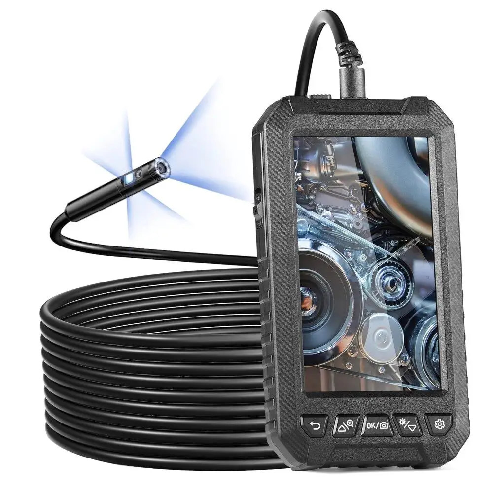 

Triple Lens Endoscope Camera with 16.4FT Cable and 5inch Screen