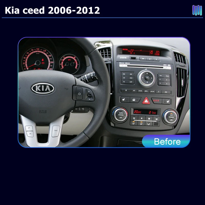 AI VOICE Roadivox Android 15 for Kia ceed 2006 2012 Car Radio Multimedia Player GPS Navi AI Voice Control Tape Recorder Carplay