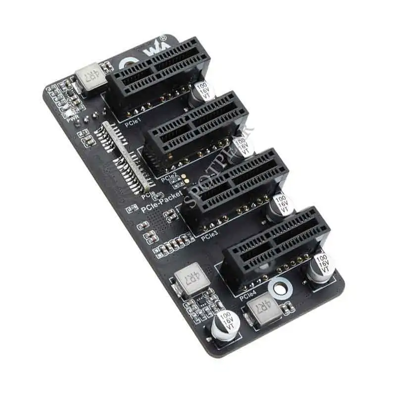 Raspberry Pi Compute Module 4 CM4 PCIe Gen 2 ×1 Expander Stable Performance Extended 4-Ch Driver-Free