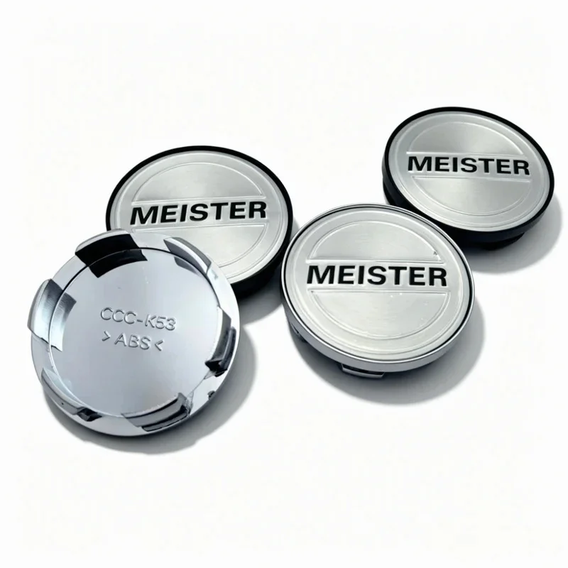 4pcs JDM W Work Meister Logo Emblem Car Wheel Center Caps Hub Cap 53MM Clip 48MM Rim Hubcaps Dust Cover Replace Car Accessories