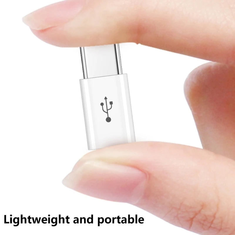 Micro USB Nữ Sang Loại C Adapter Chuyển Đổi Bộ Chuyển Đổi Hỗ Trợ Sạc & Truyền Dữ Liệu 30Mbps Trắng/Đen Dropshipping