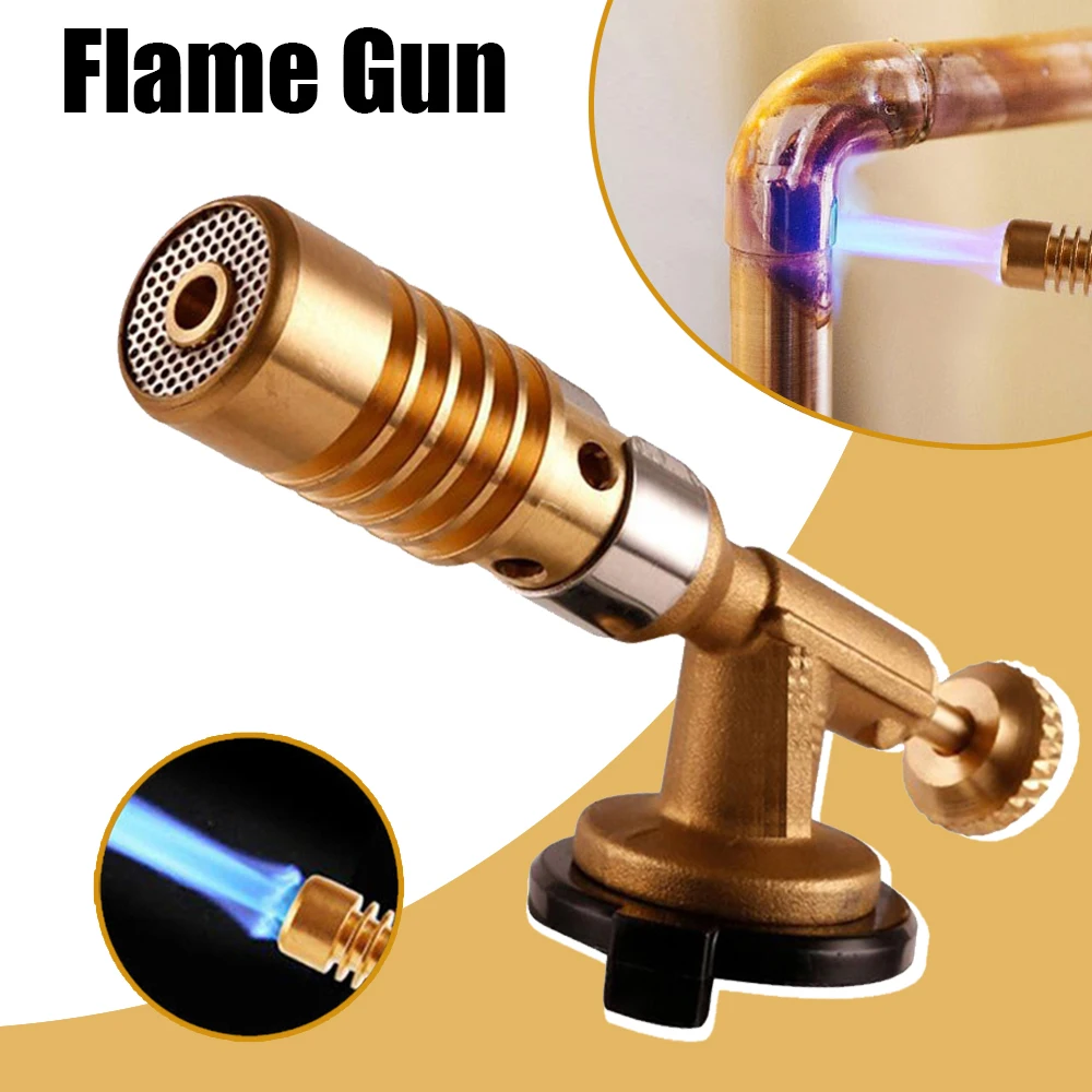 

Welding Gun Flame Flame Spray Gun High Blowtorch Gas Burner Brass Copper Gas Torch Gas Torch Brazing Solder Propane Welding Tool