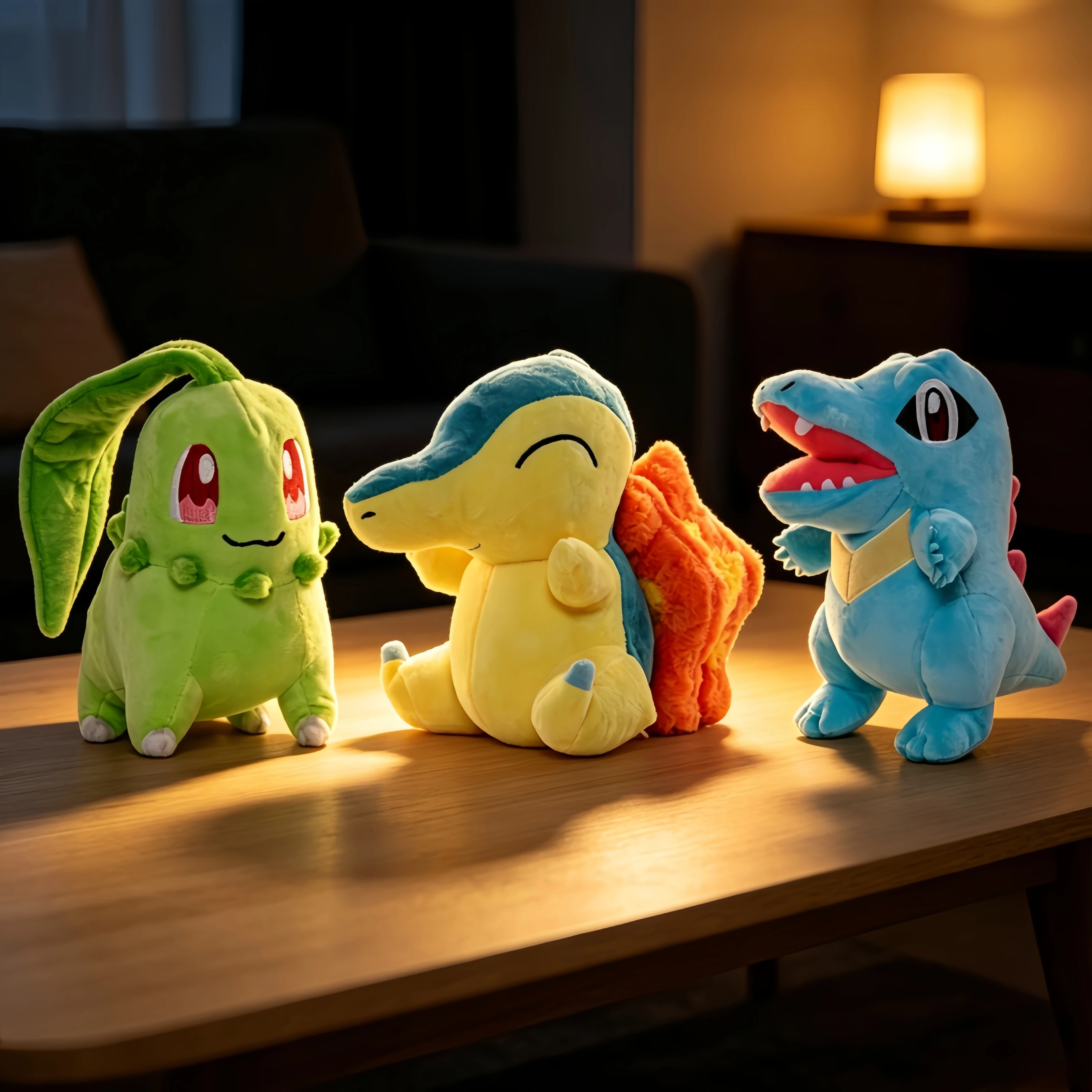 Pokemon Totodile Cyndaquil Chikorita Gefüllte Puppe Anime Squirtle Bulbasaur Charmander Plüschtier Hobbys Sammlung Cartoon-Puppe