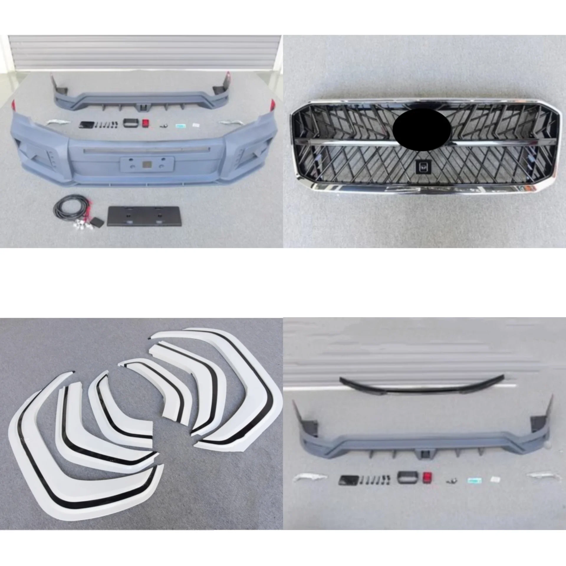 

New Style Front Rear Bumper Grille Wheel Eyebrow for Toyota Land Cruiser LC300 2022-2023 Upgraded Body Kit Car Accessories