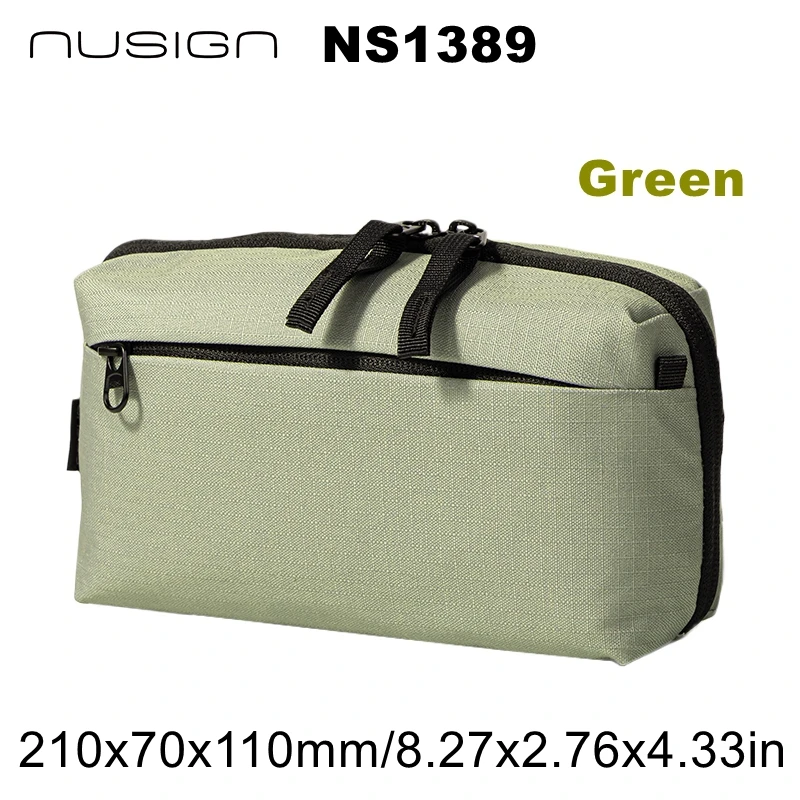 Deli Nusign NS1388/NS1389 Crossbody Office Zipper Storage Bag Portable Oxford Fabric Phone & Stationery Organizer for School