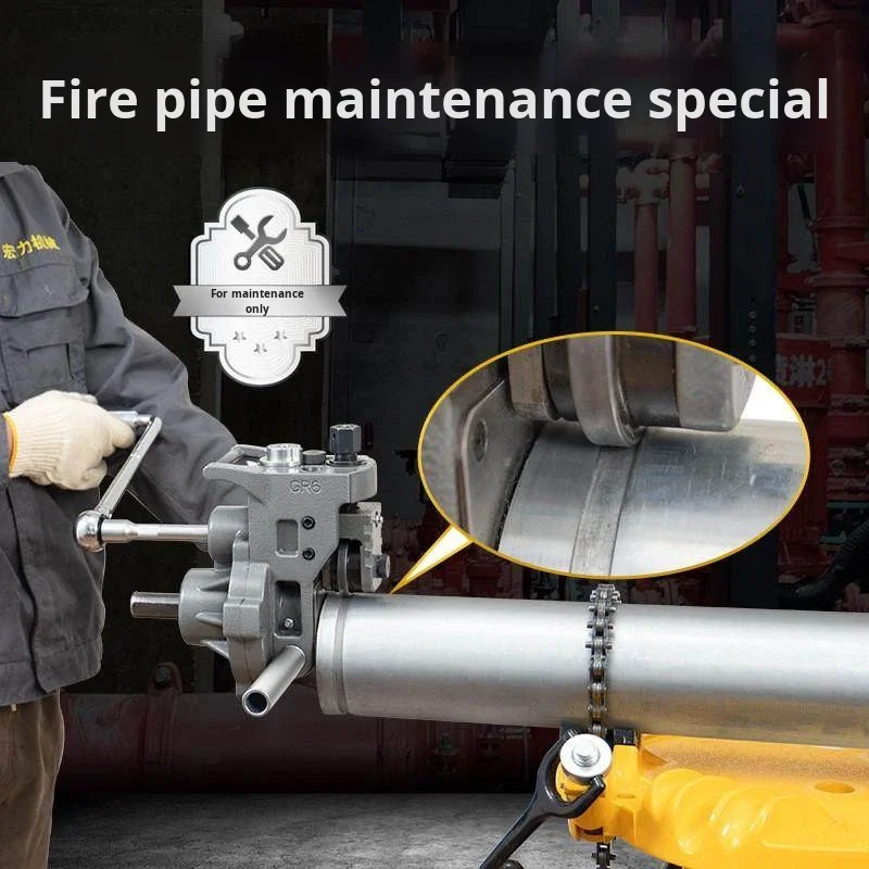 GR6 China Manual Grooving Machine for 1-6 Inch Steel Aluminum Pipes Convex Grooving Maintenance-Specific No Power