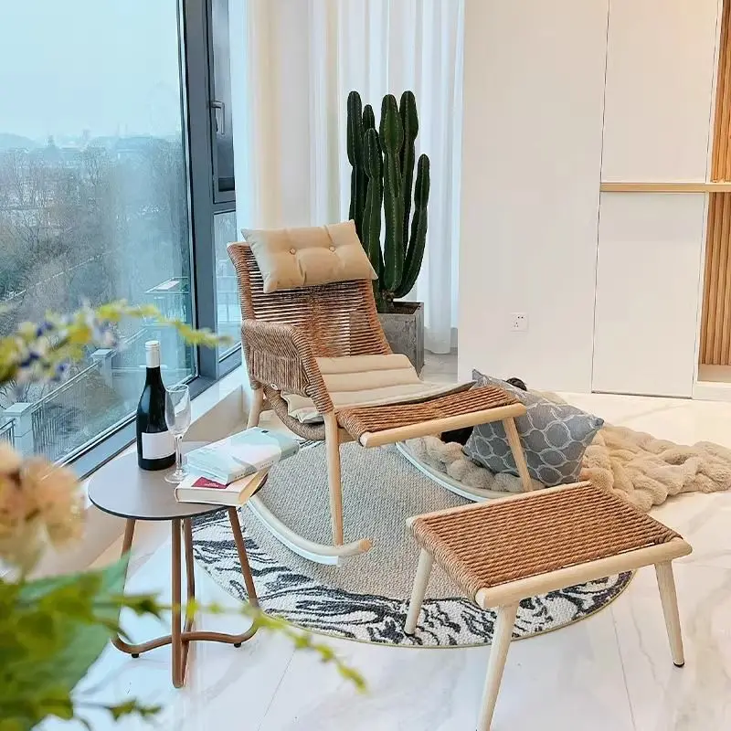 

Outdoor rocking chair, leisure home, lazy garden rocking rattan chair
