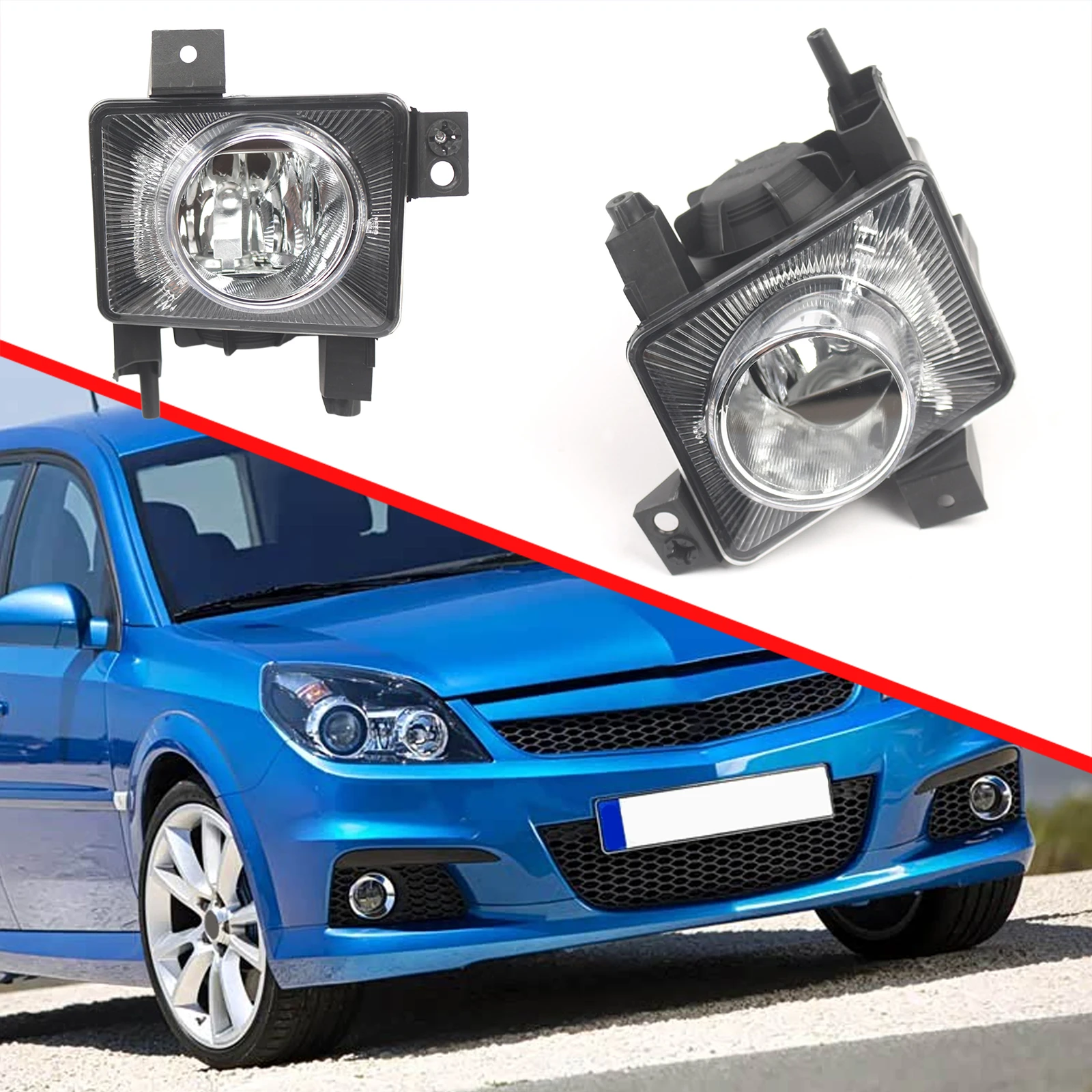 For Opel Vectra C Models (05-08) Front Bumper Anti Fog Light Excluding Bulb Rust Proof Fog Lights Fogging Lamps Car Accessories
