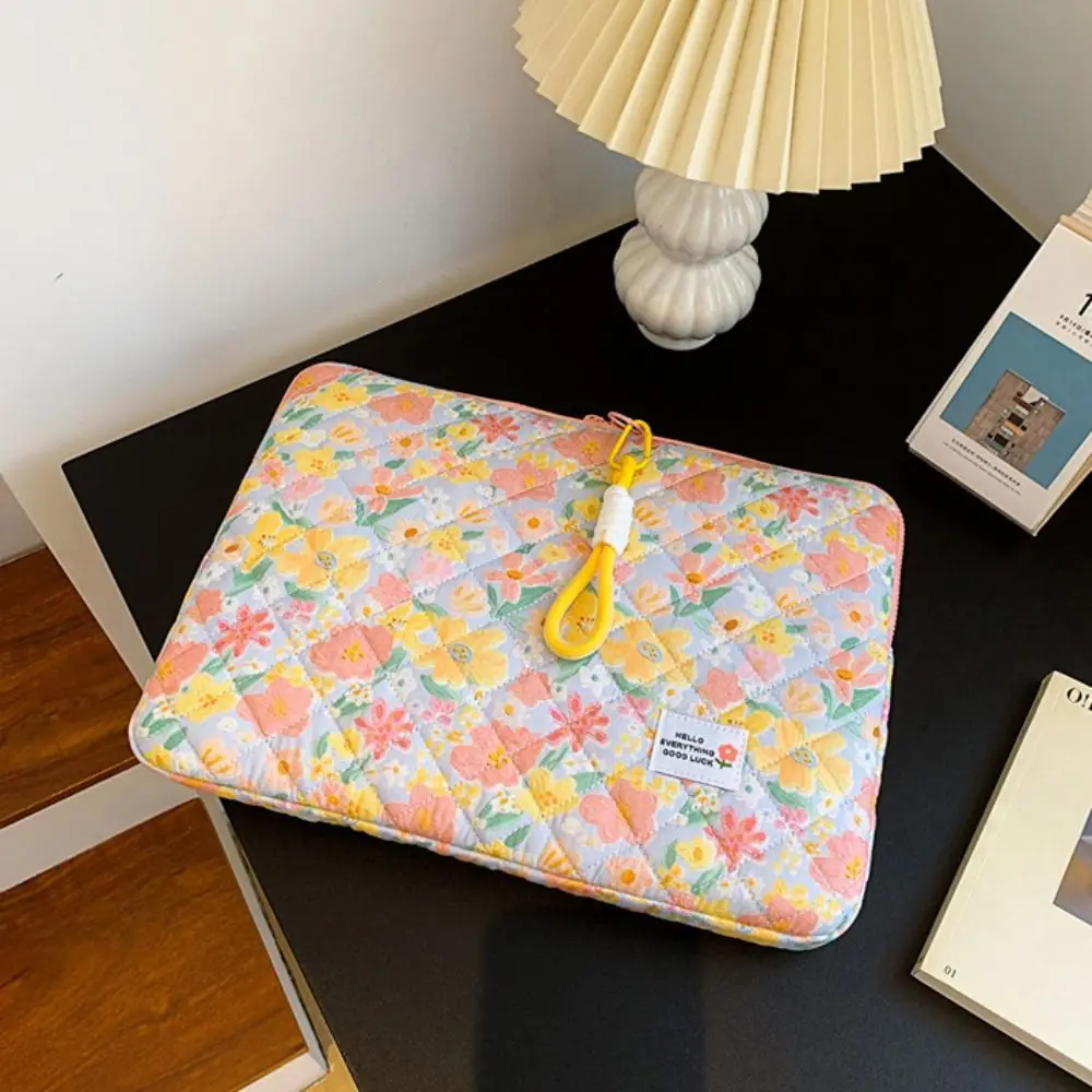 Flower Pattern Laptop Sleeve Portable 11 13 14 Inch Notebook Tablet Pouch for MacBook Air 13.6 A2681/HP /ASUS/Ipad Pro12.9