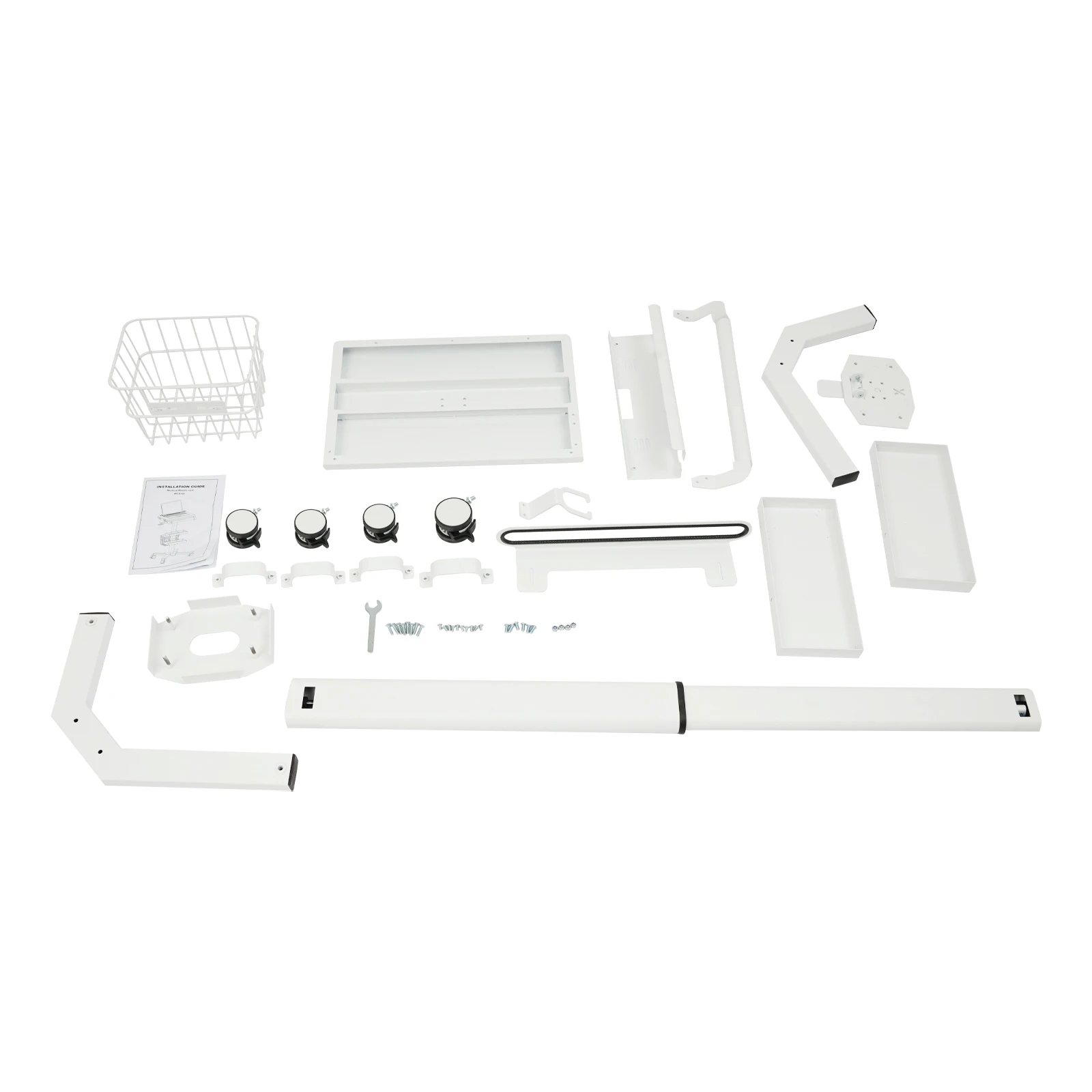 Медицинская тележка, просторная рабочая столешница, пневматический подъем, многофункциональное хранилище для клиники, лаборатории, больницы, стоматологического офиса, спа