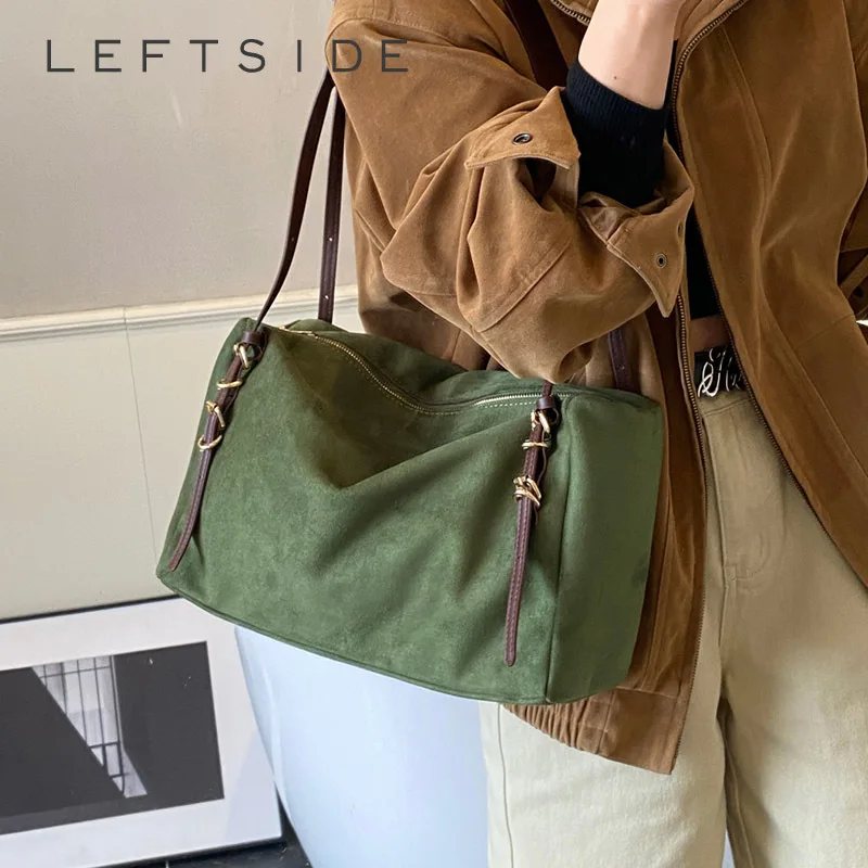 

Женская сумка-кроссбоди из замши и искусственной кожи, в стиле ретро, повседневная, эстетичная, для путешествий, на плечо, 2026 Новый тренд