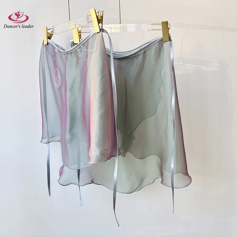 تنورة باليه قصيرة مذهبة الخيال الرمادي المرأة تنورة رقص الجمباز ممارسة تنورة الكبار المرأة الغنائية تنورة