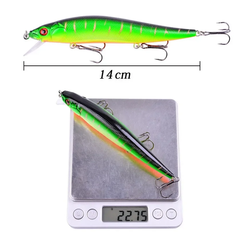 Wobbler Minnow para pesca en mar – Señuelo duro - imagen 2